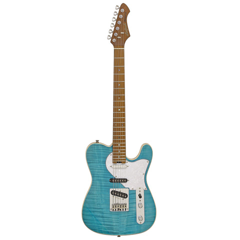 Aria Nashville Electric Guitar Turquoise Blue