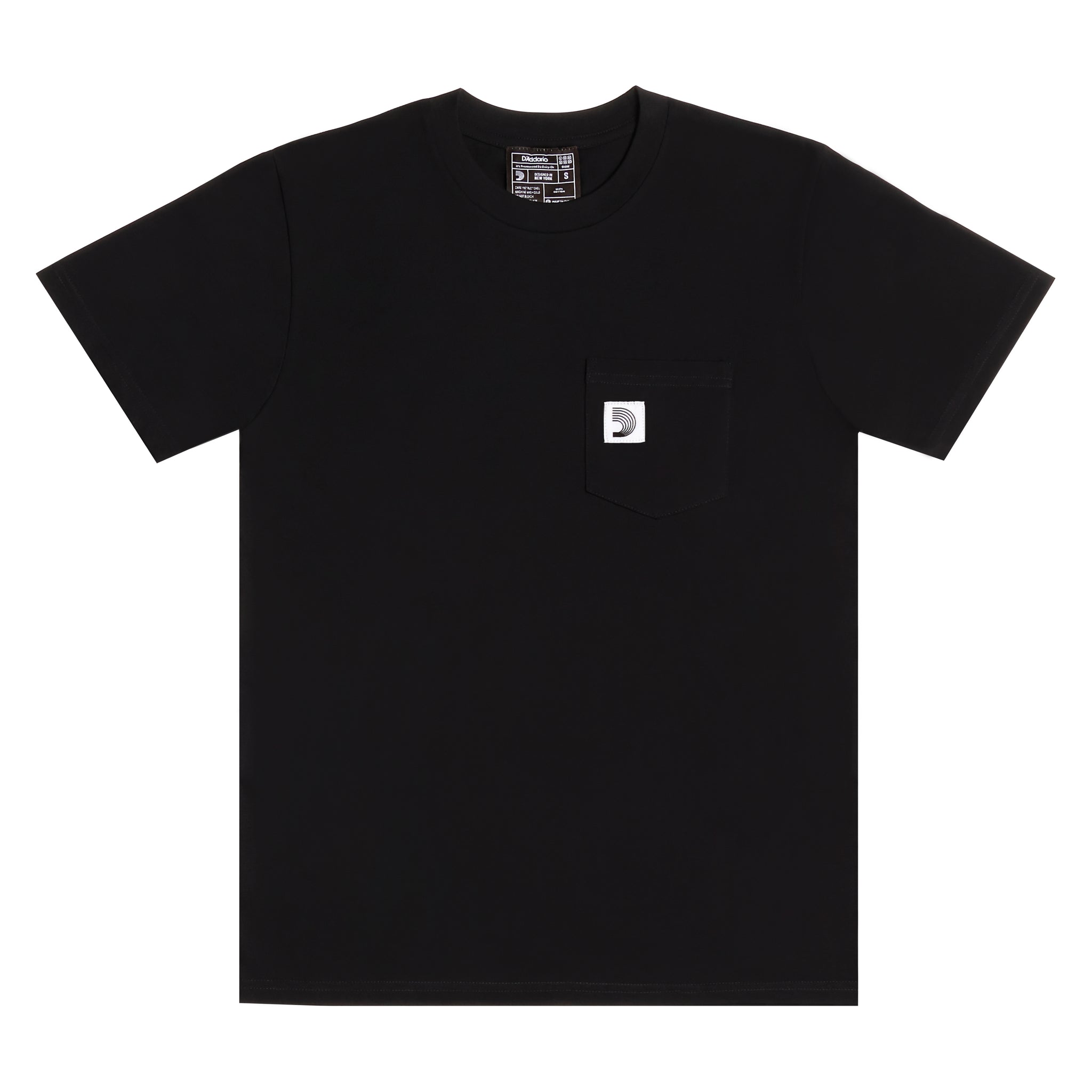 D'Addario D Mark Pocket T-Shirt Black S