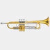 Blessing Artist Series Bb Trumpet, Unfinished Raw Brass, Outfit