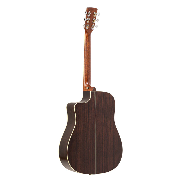 Crafter Es Series, Dreadnought Cutaway Acoustic-Electric Guitar Solid Spruce Top