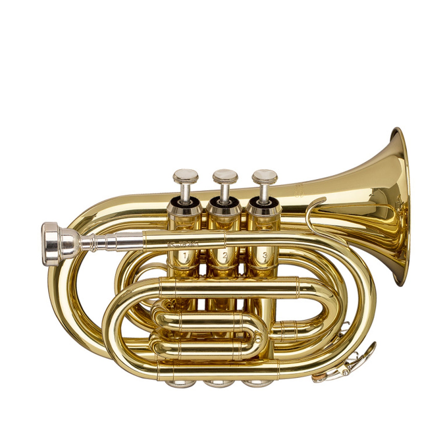 Stagg Bb Pocket Trumpet, ML Bore, Brass Body