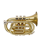 Stagg Bb Pocket Trumpet, ML Bore, Brass Body