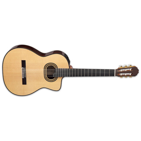 Takamine DH90 LH Left-Handed Hirade Classical-Electric W/Semi-Hard Case