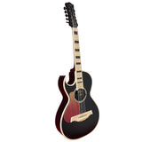 D'Luca Artisan Left Handed Acoustic Electric Bajo Quinto, Midnight