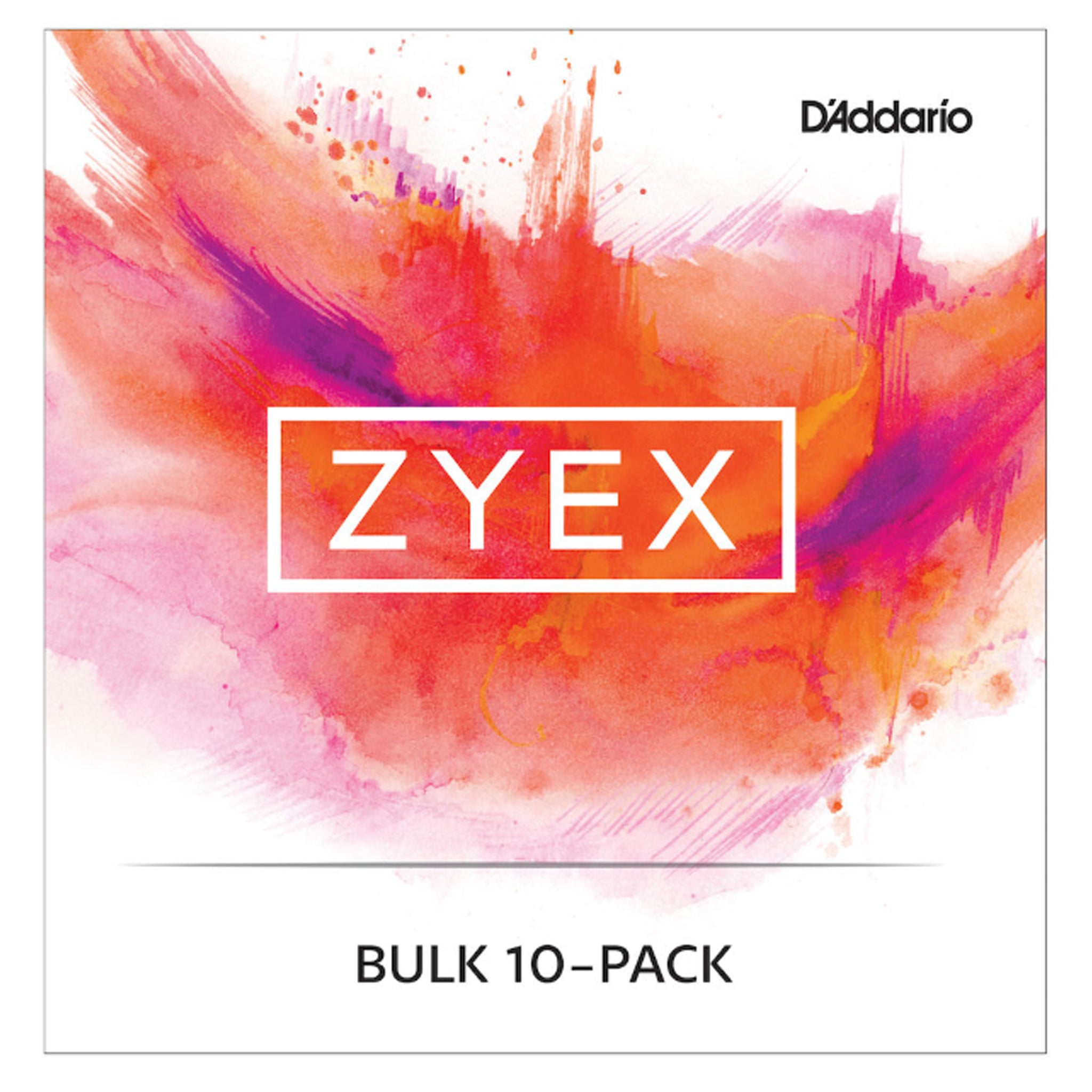D'Addario Zyex Viola Single D String, Short Scale, Medium, Bulk 10-Pack