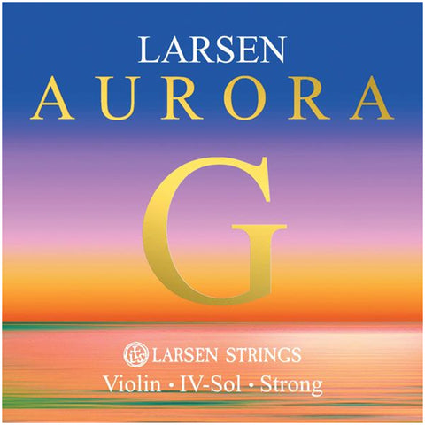 Larsen Aurora, Violin G String, (Synthetic/Silver), 4/4, Heavy