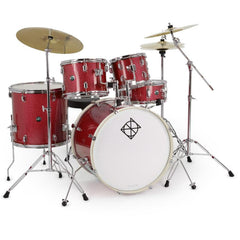Dixon Spark 5pc Drum Set Wine Red Complete Outfit