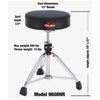 Gibraltar 9000 Series 13.75" Neo Round Drum Throne