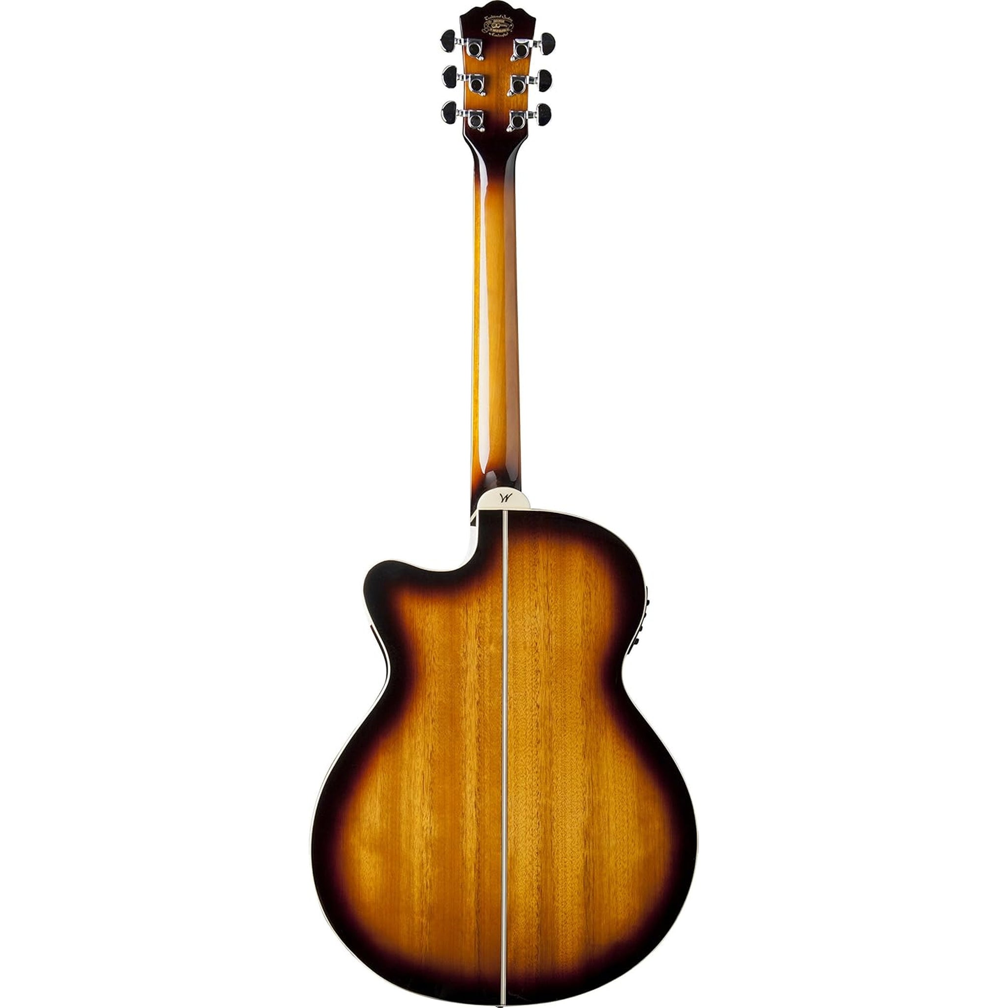 Washburn EA15 Festival Series Mini Jumbo Acoustic Electric Guitar. Tobacco Burst