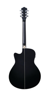 Washburn DFBACE Deep Forest Burl Grand Auditorium Acoustic Electric Guitar Black
