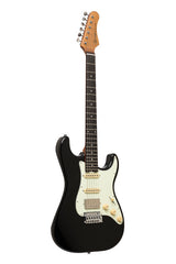 Crafter Solid Body Electric Guitar Modern Seoul Series, Gig Bag, Cosmic Black