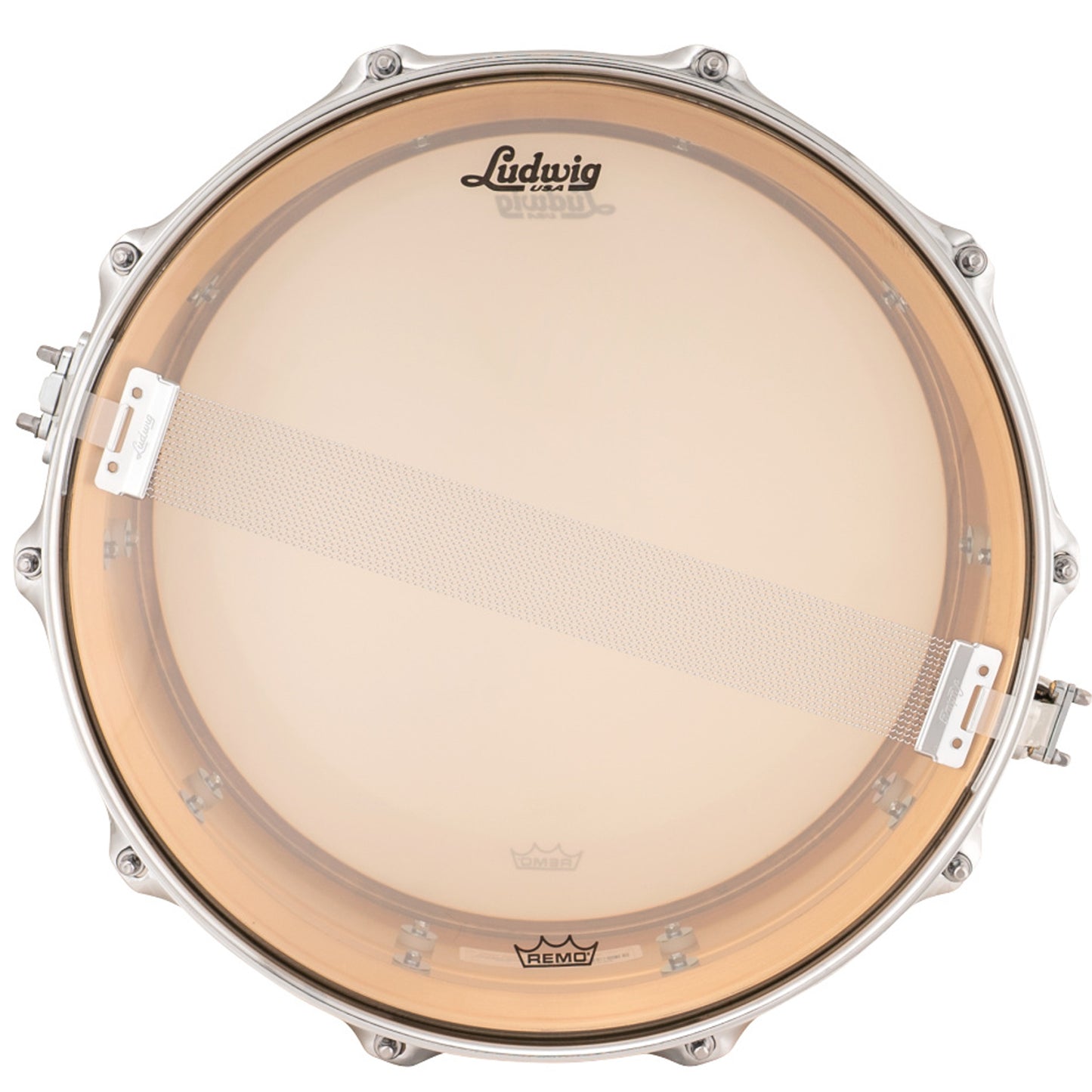 Ludwig LB552T Bronze Phonic 6.5x14 Smooth Polished Shell, Tube Lugs Snare Drum