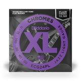 D'Addario 11-50 Jazz Light, Plain Third, XL Chromes Electric Guitar Strings