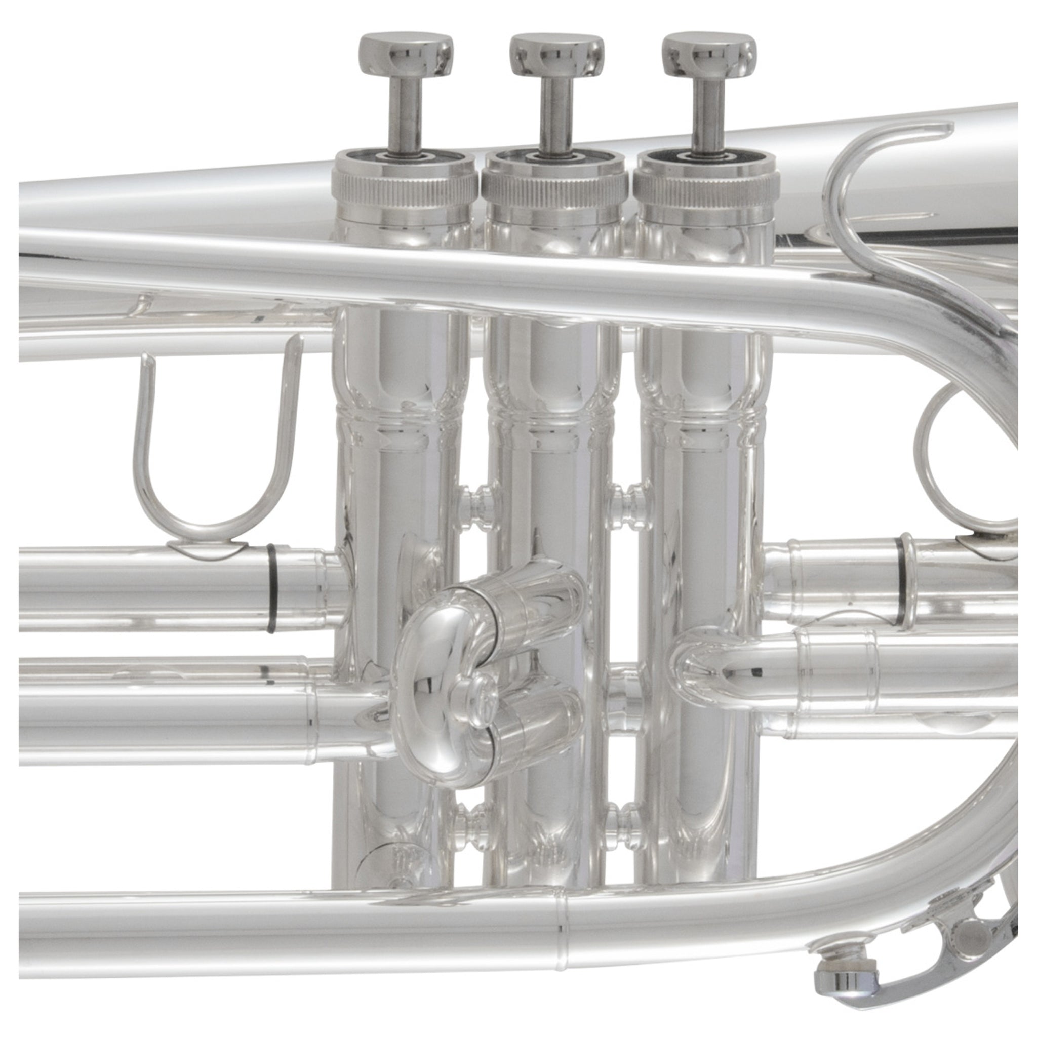 King KMH611S Ultimate Marching French Horn Outfit Silver Plated
