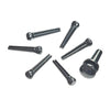 D'Addario Injected Molded Bridge Pins with End Pin, Set of 7, Ebony