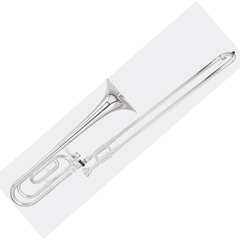 Blessing Tenor Trombone, .547" Bore, Traditional Wrap, F Rotor, Silver-Plate