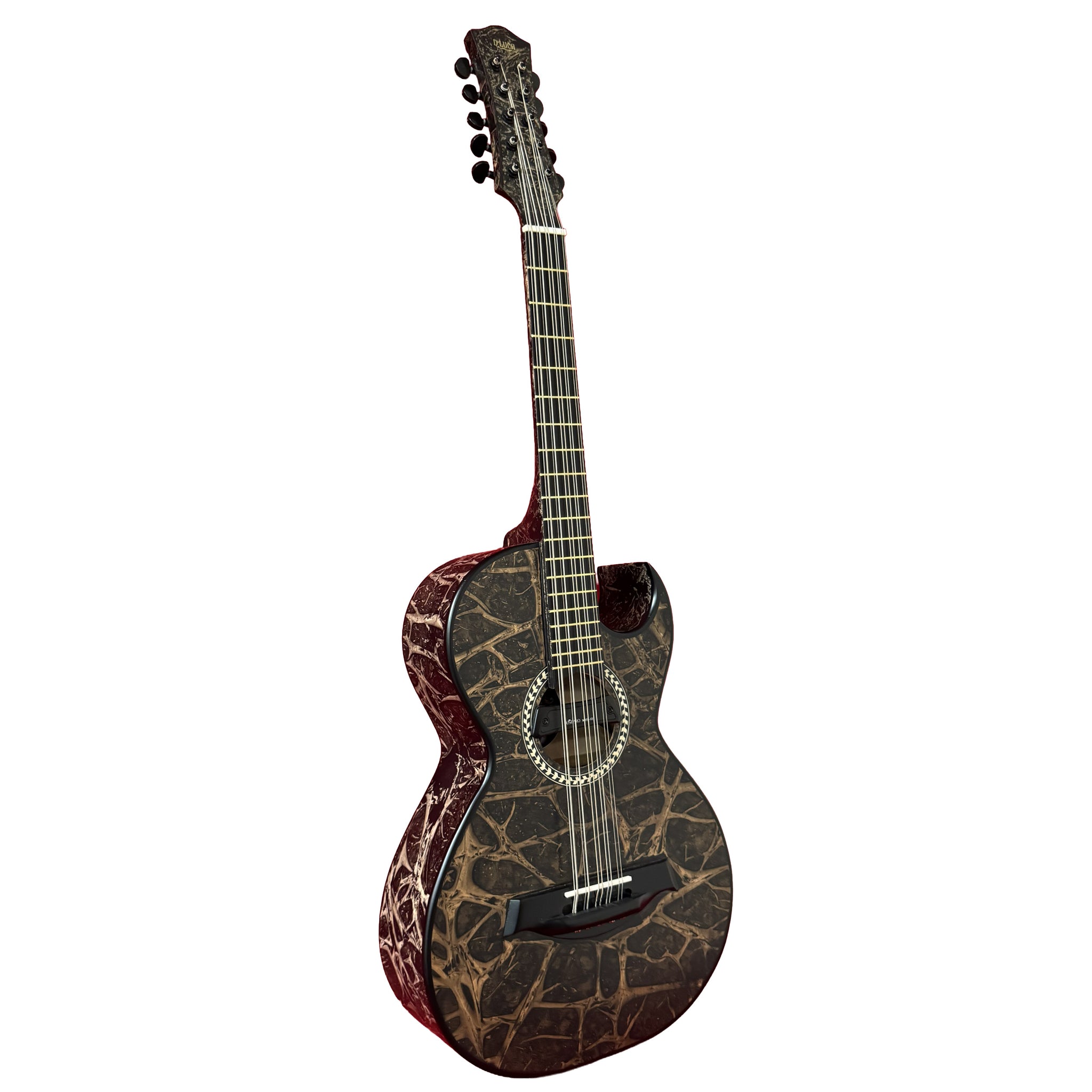 D'Luca Artisan Acoustic Electric Bajo Quinto, Bronze