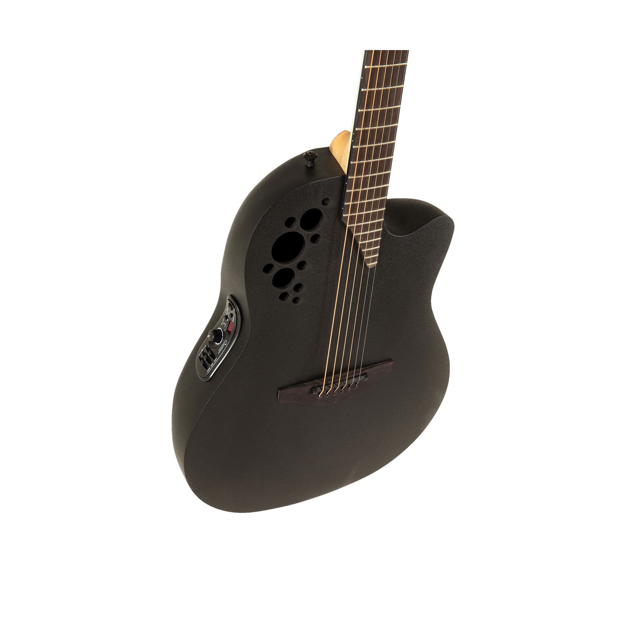 Ovation MOD TX Mid Depth, Black Textured Acoustic Electric Guitar