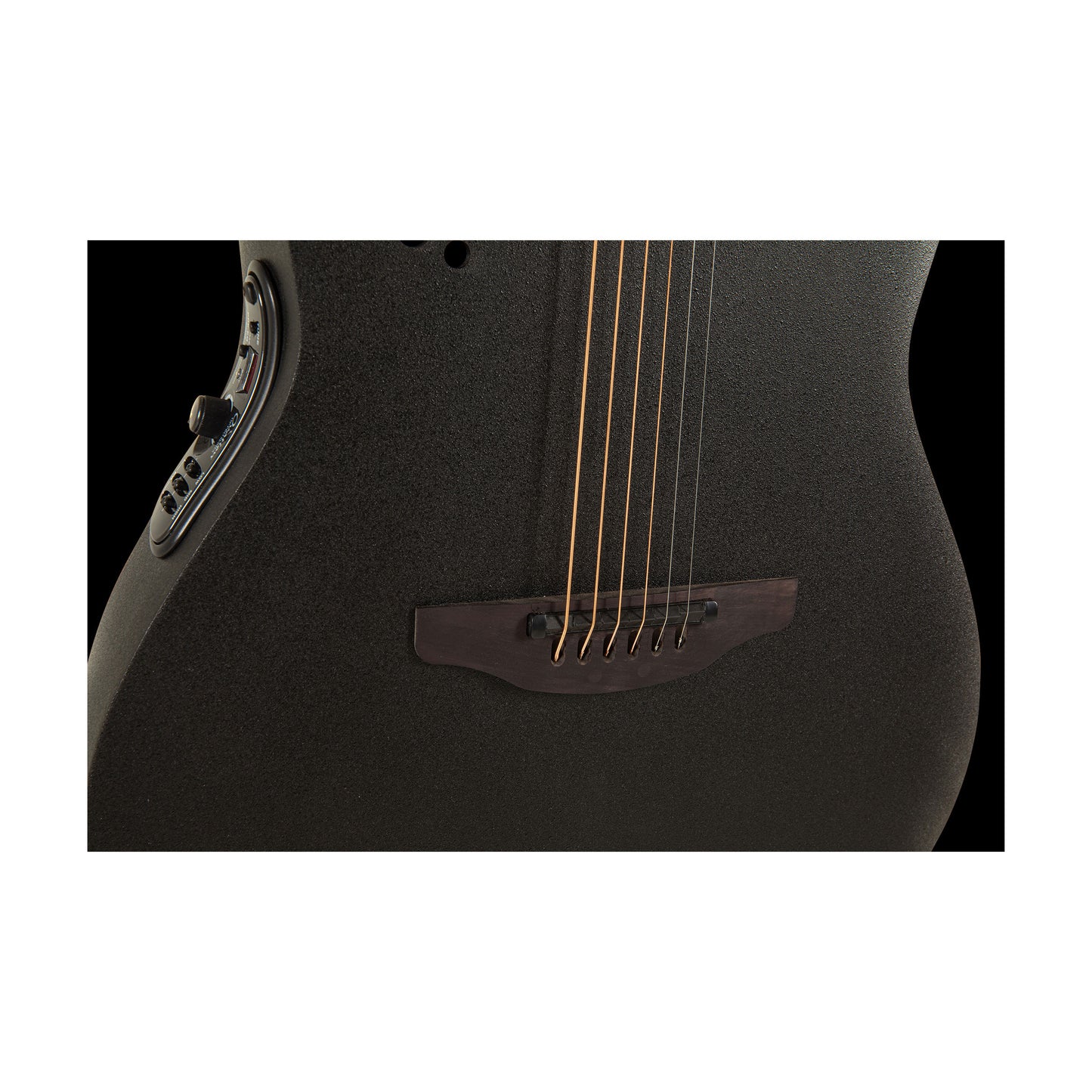 Ovation MOD TX Mid Depth, Black Textured Acoustic Electric Guitar