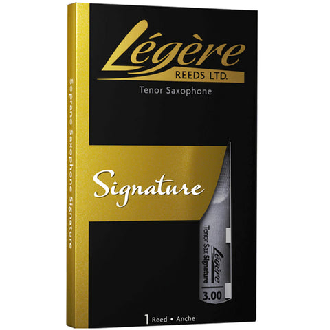 Legere Tenor Saxophone Reed, Signature, Strength 3.00