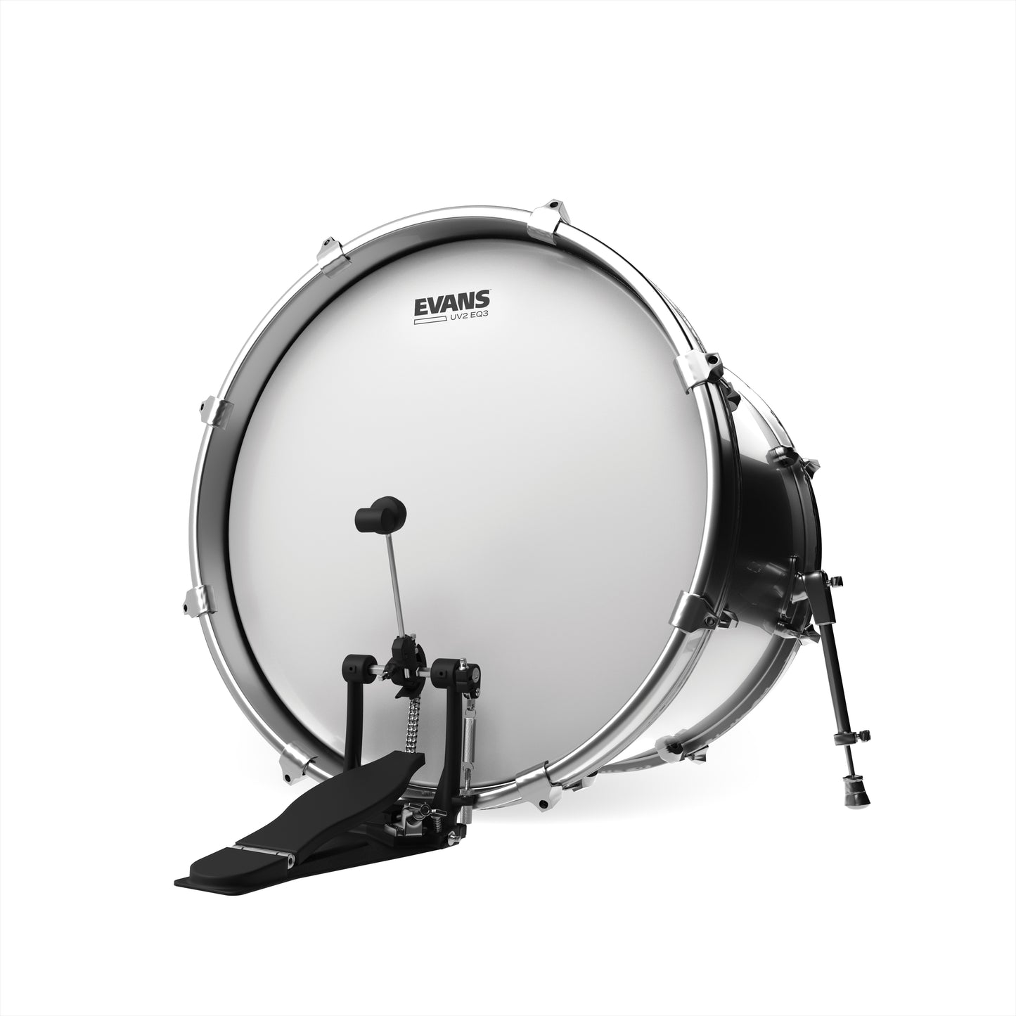 Evans UV2 EQ3 Coated Bass Drumhead, 24 Inch