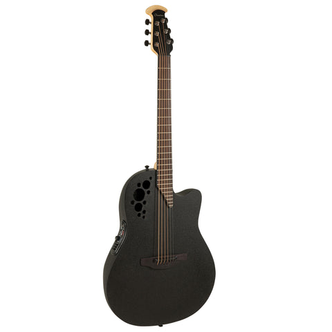 Ovation MOD TX Super Shallow Acoustic Electric Guitar, Textured Black