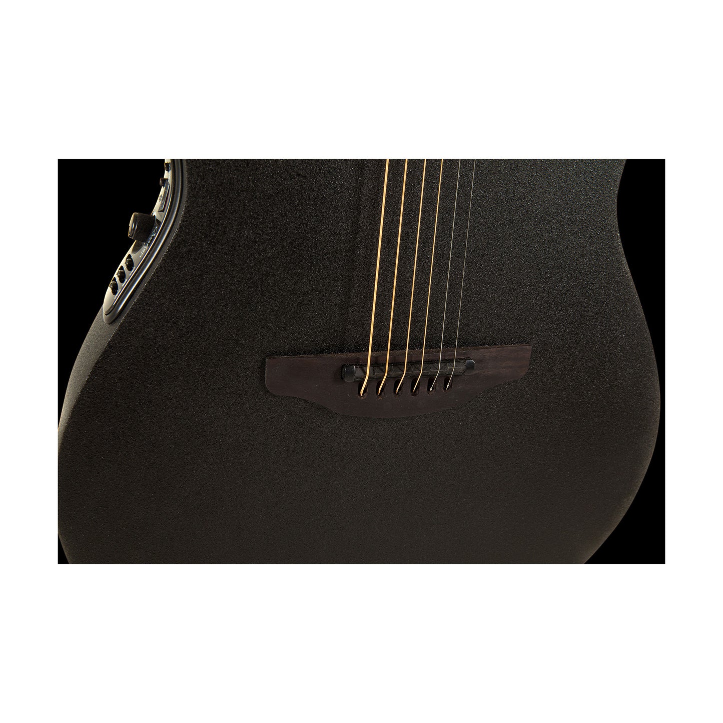 Ovation MOD TX Super Shallow Acoustic Electric Guitar, Textured Black