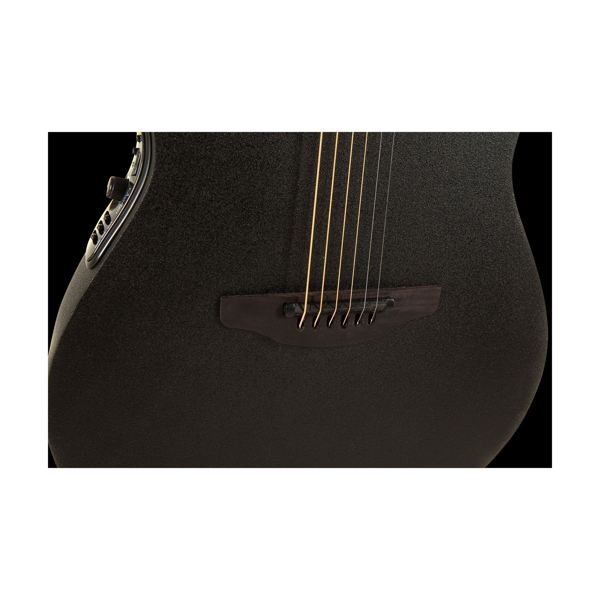 Ovation MOD TX Super Shallow Acoustic Electric Guitar, Textured Black