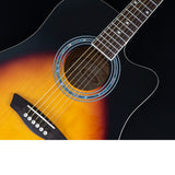 Washburn WA90CEVSB Dreadnought Acoustic Electric Guitar. Tobacco Burst