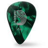 D'Addario Green Pearl Celluloid Guitar Picks, 100 pack, Medium