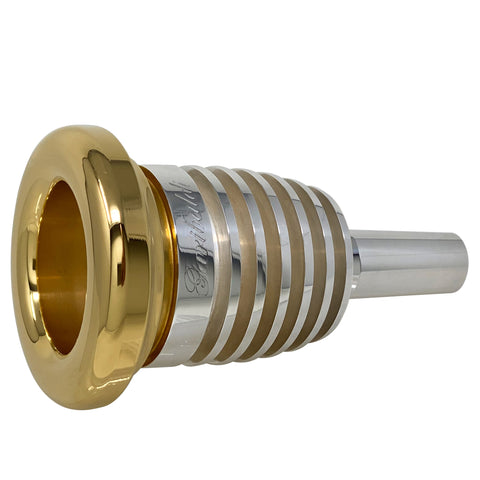 Garibaldi R19 Elite Trombone Silver Plated Single-Cup Gold-Plated Rim Mouthpiece Size R19