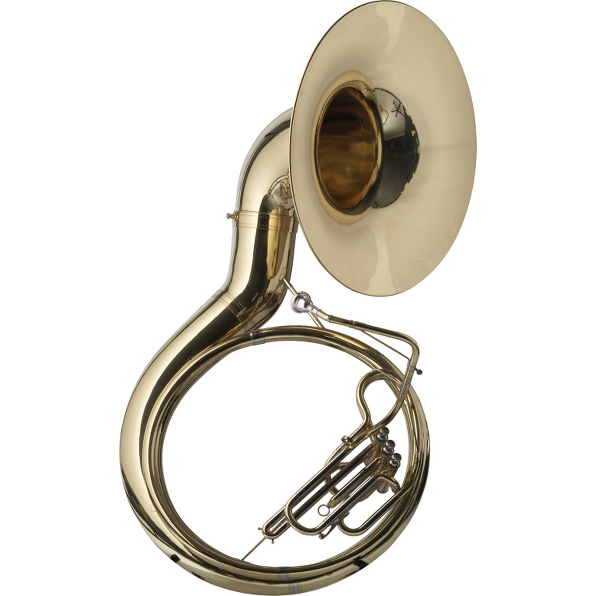 Stagg Bb Sousaphone, 3 Pistons, ABS Case On Wheels