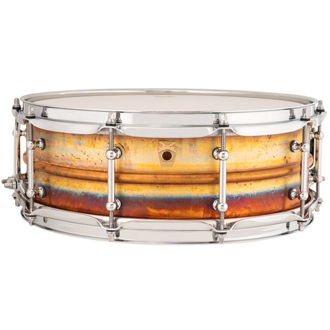 Ludwig LB550RT Bronze Phonic 5x14 "RAW" Natural Patina Shell, Tube Lugs Snare Drum
