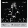 D'Addario Kaplan Vivo Violin A String, 1/2 Scale, Medium Tension