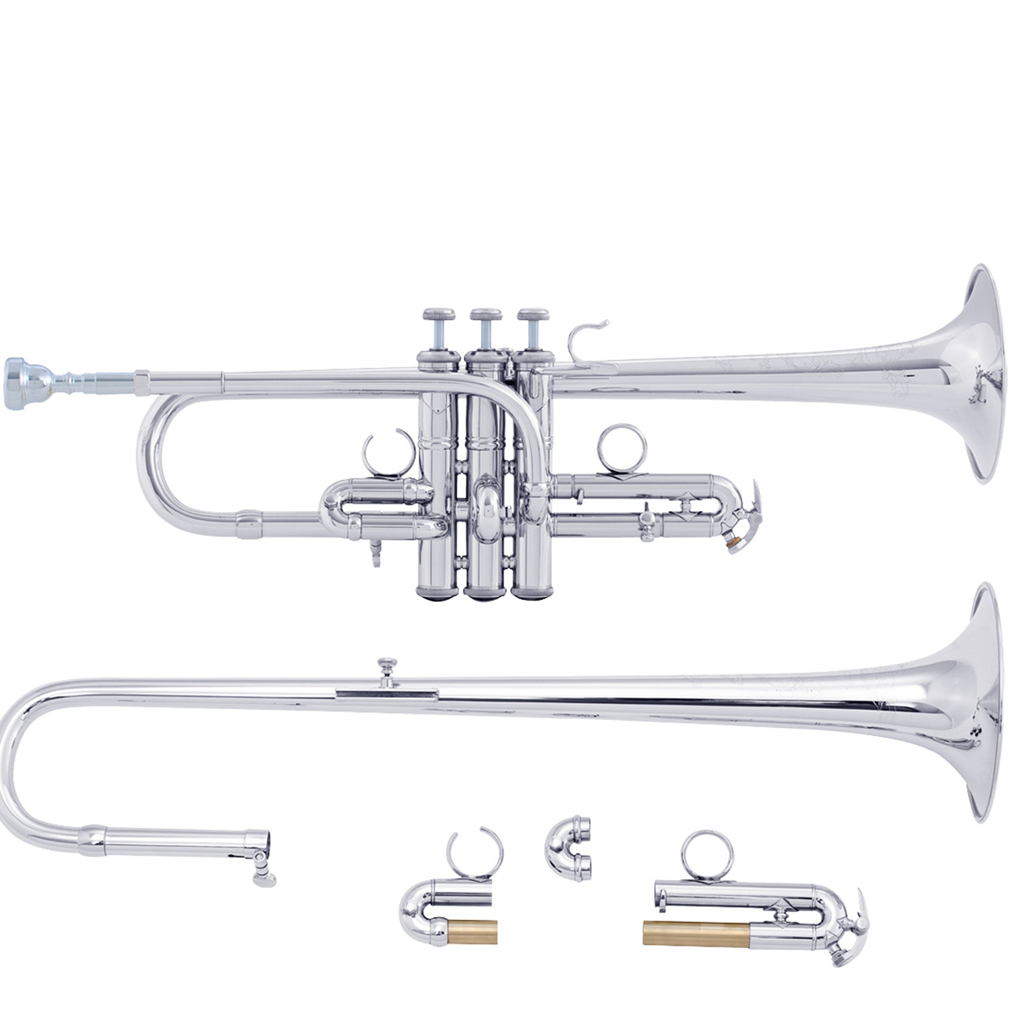 Bach ADE190S Artisan D/Eb/E Trumpet Silver Plated