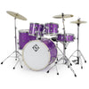 Dixon Spark 5pc Drum Set Purple Sparkle Complete Outfit