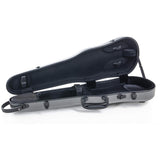 PURE by GEWA Violin Case, Polycarbonate 1.8, Shaped, Grey/Black, w/Subway Handle