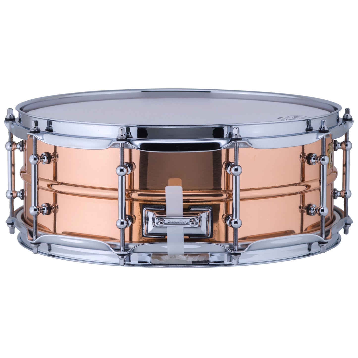 Ludwig LC660T Copper Phonic 5x14 Smooth Polished Shell, Tube Lugs Snare Drum