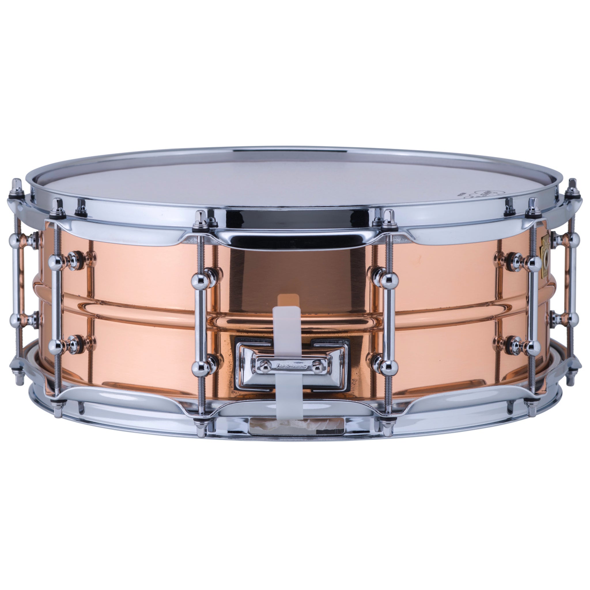 Ludwig LC660T Copper Phonic 5x14 Smooth Polished Shell, Tube Lugs Snare Drum