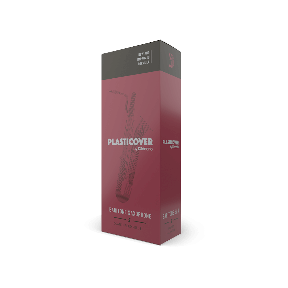Rico Plasticover Baritone Saxophone Reeds, Strength 1.5, 5-pack
