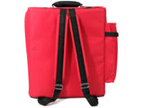 D'Luca Pro Series Accordion Gig Bag for 96/120 Bass Piano Accordions, Red