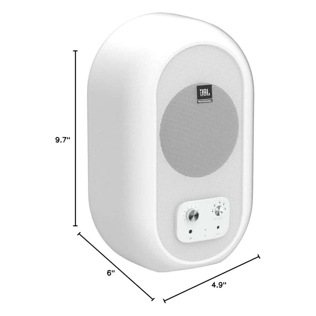 JBL 104-BT Compact Desktop Reference Monitors with Bluetooth White