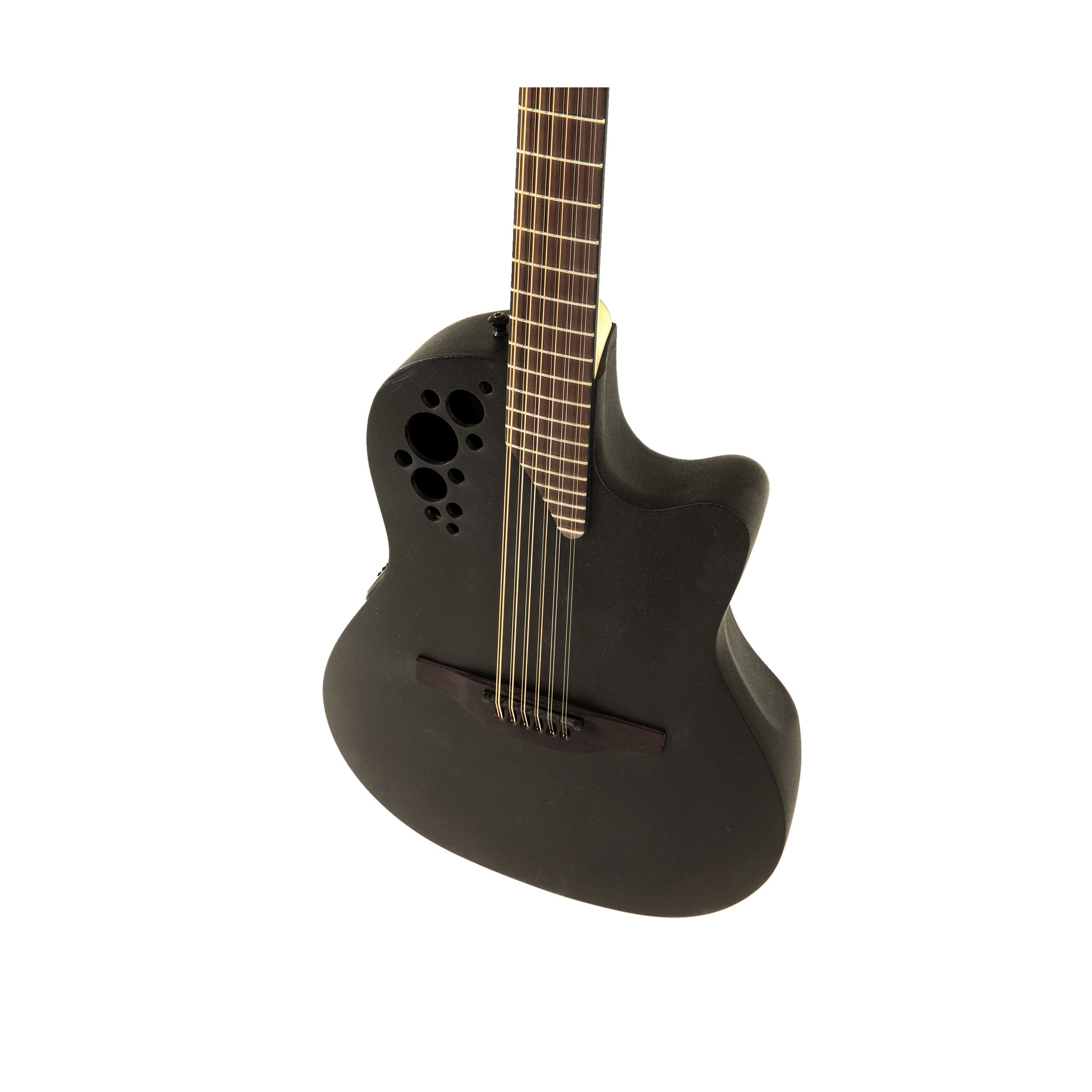 Ovation MOD TX 12-String Acoustic Electric Guitar, Texture Black