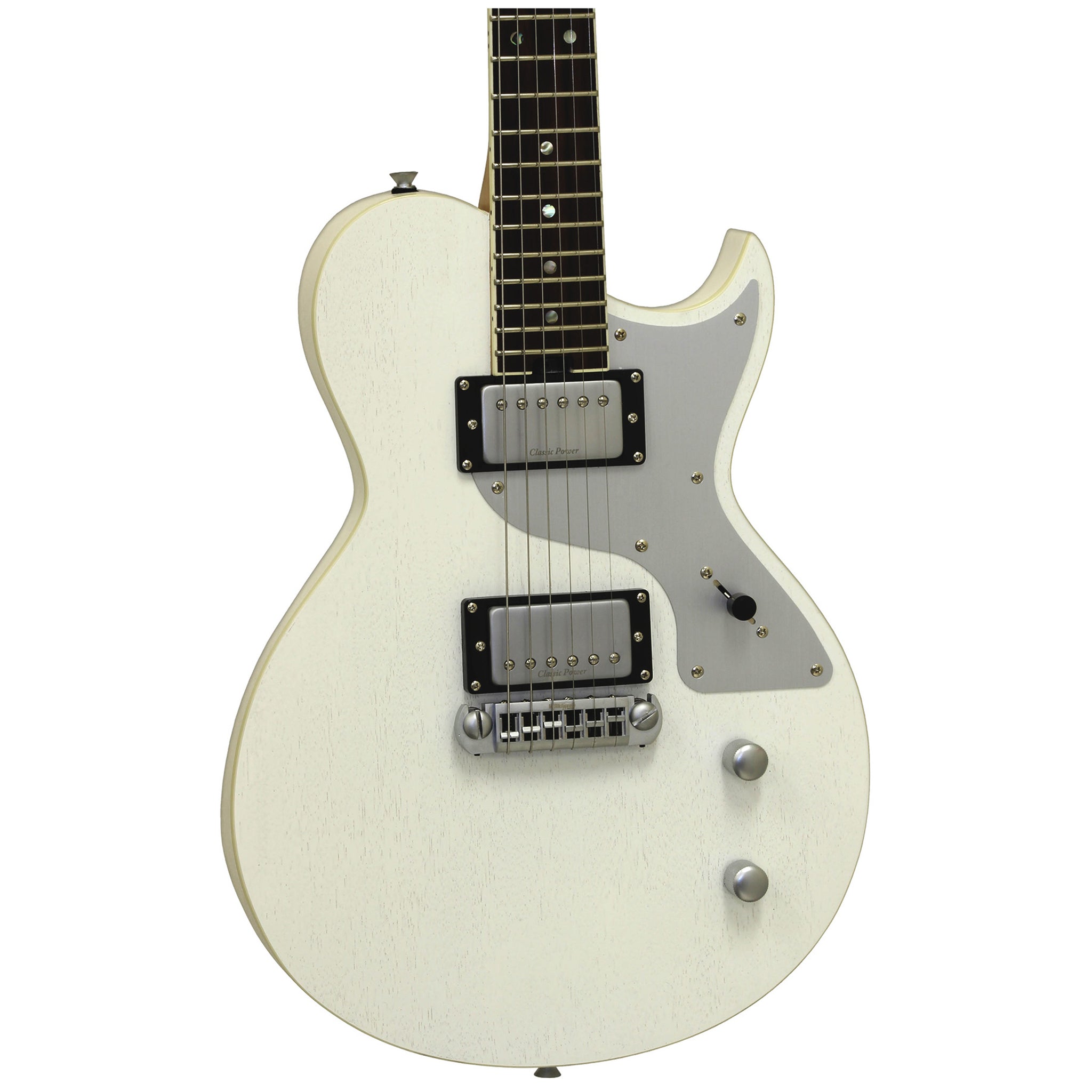 Aria Brooklyn Electric Guitar Open Pore White