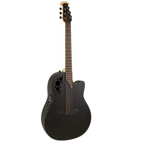 Ovation MOD TX Deep Contour, Acoustic Electric Guitar, Textured Black