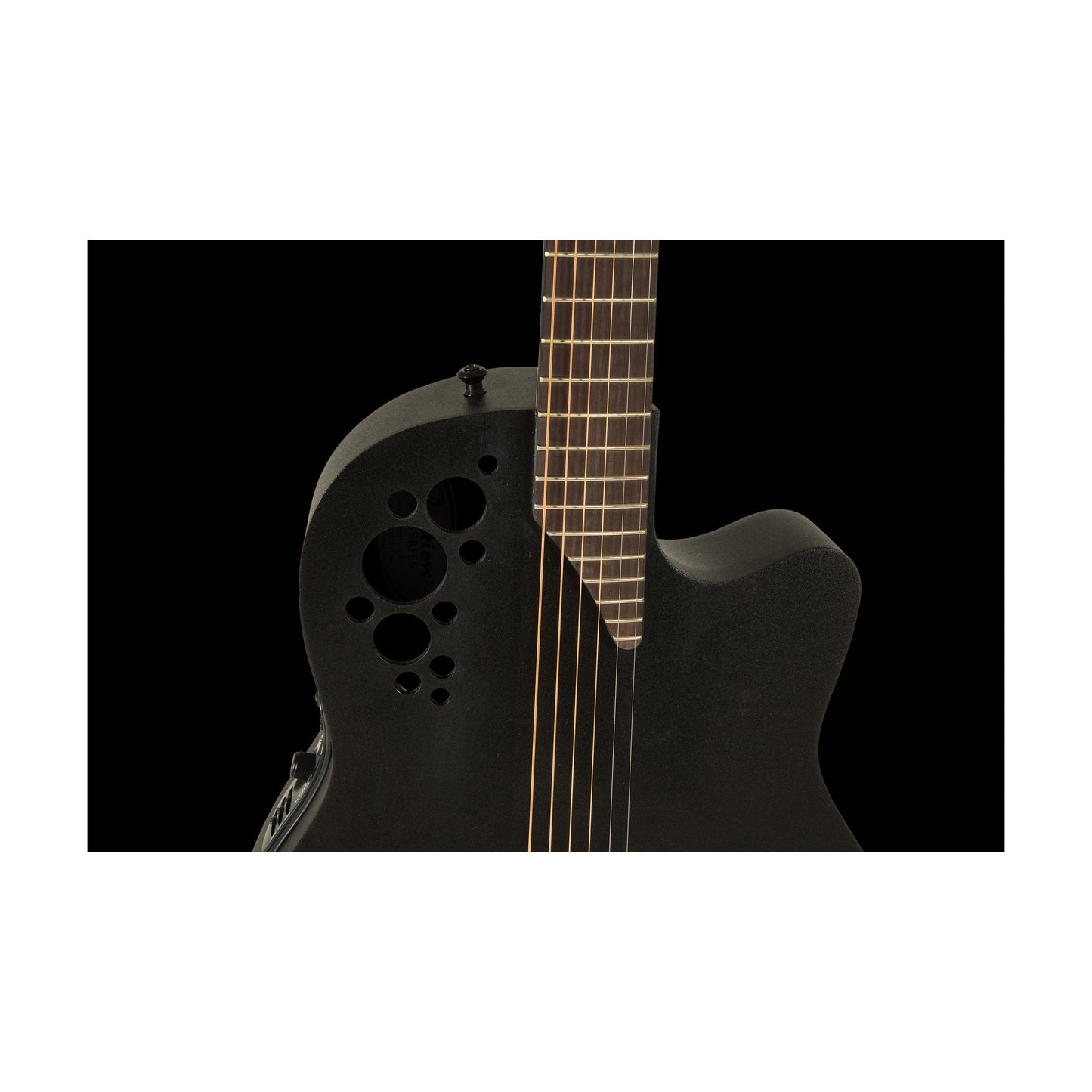 Ovation MOD TX Deep Contour, Acoustic Electric Guitar, Textured Black