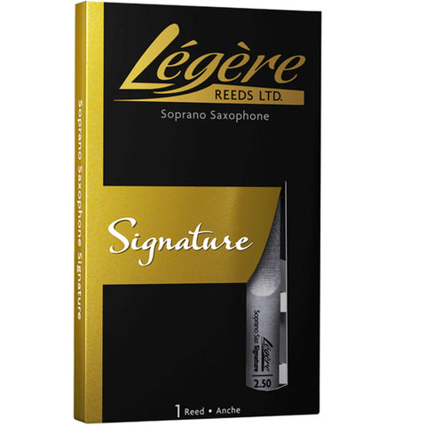 Legere Soprano Saxophone Reed, Signature, Strength 2.50