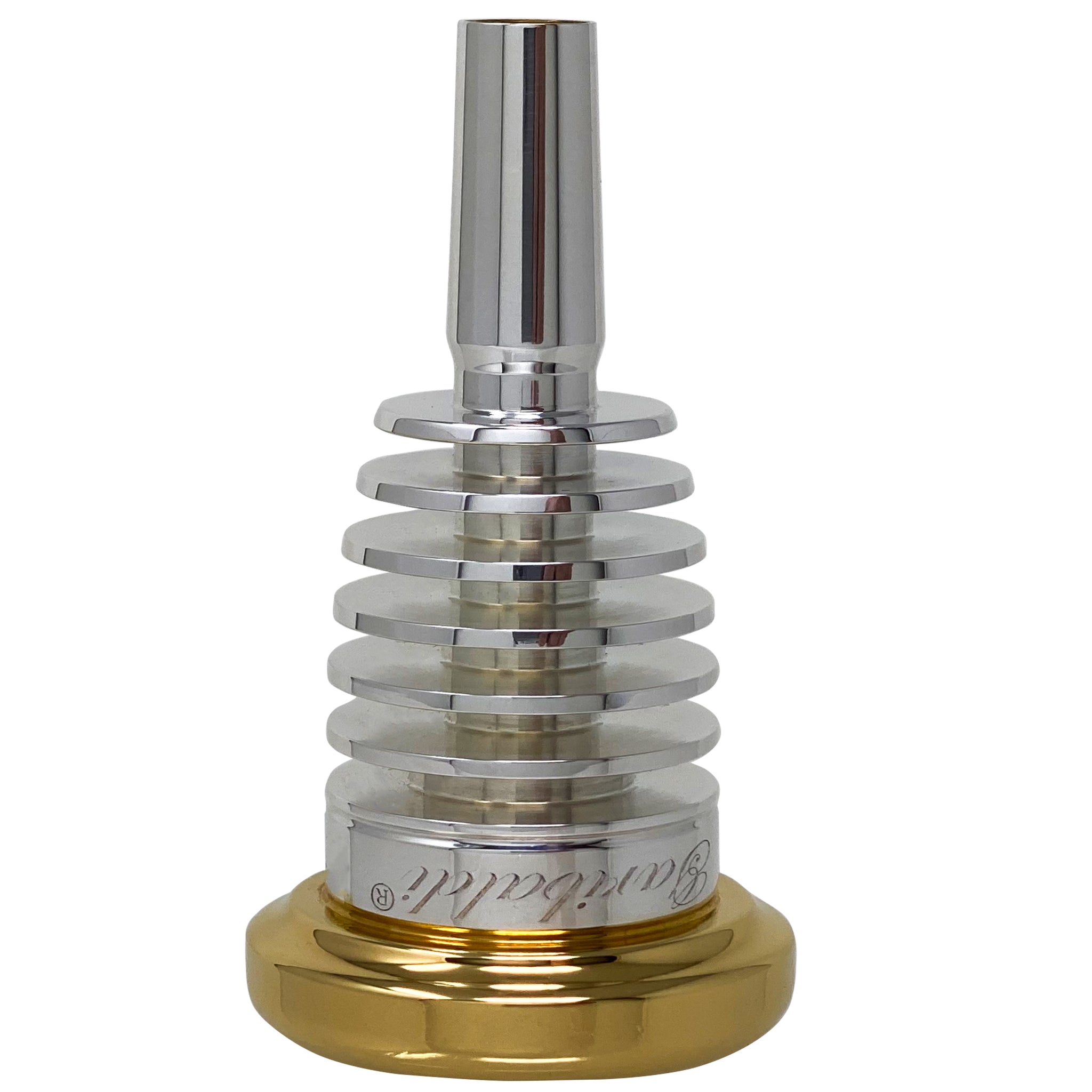 Garibaldi R23 Elite Trombone Silver Plated Single-Cup Gold-Plated Rim Mouthpiece Size R23