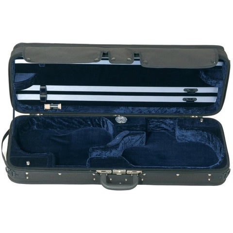 GEWA Double Case, Violin, Concerto, 4/4, Black/Blue