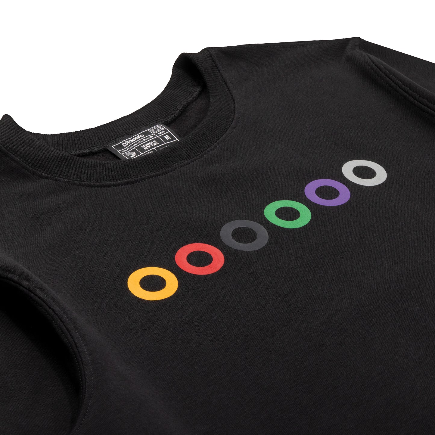 D'Addario Ball End Sweatshirt, Black, S